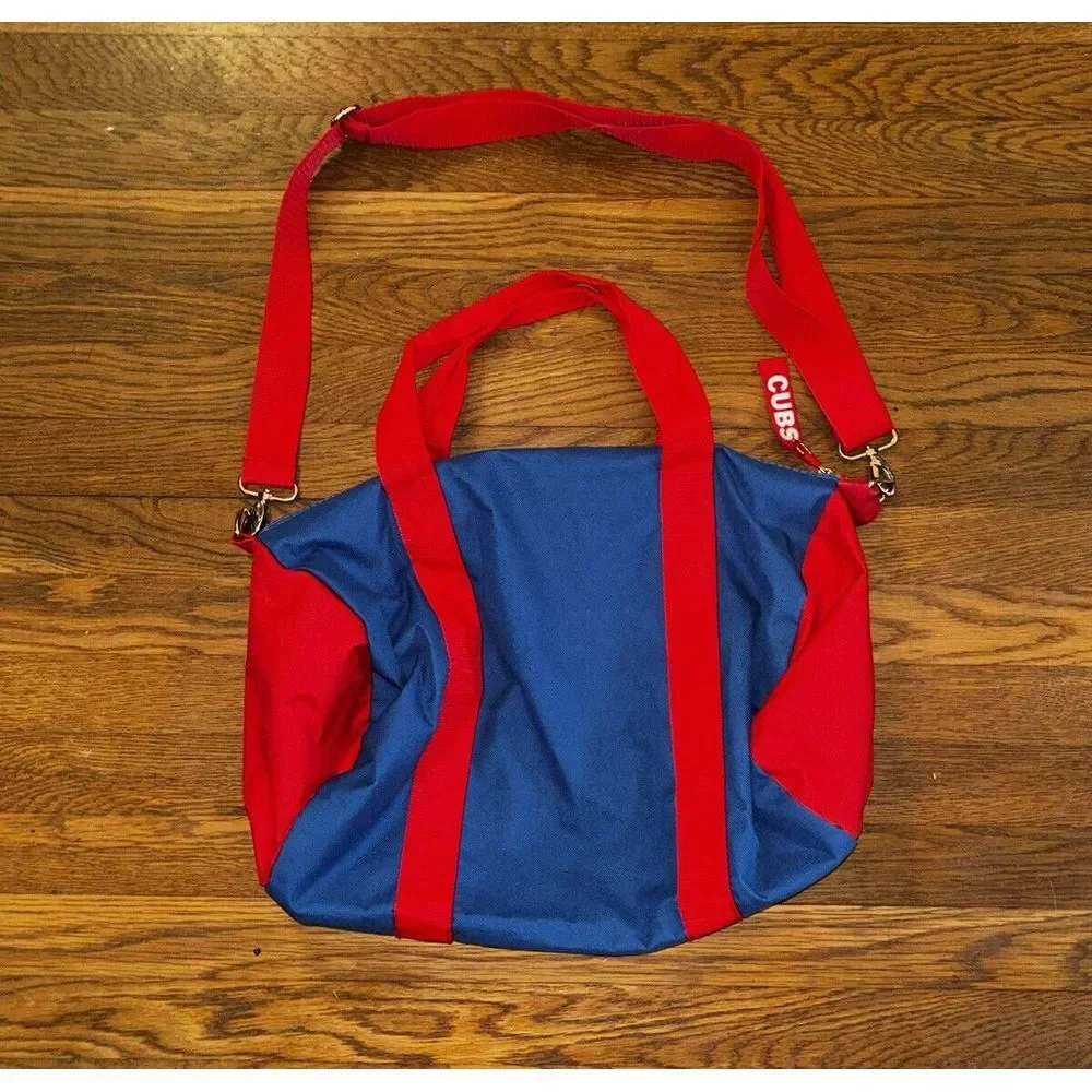 Chicago Cubs Clarks Crew Kids Club Duffel Bag Blue‎ Red Overnight Gym Giveaway
